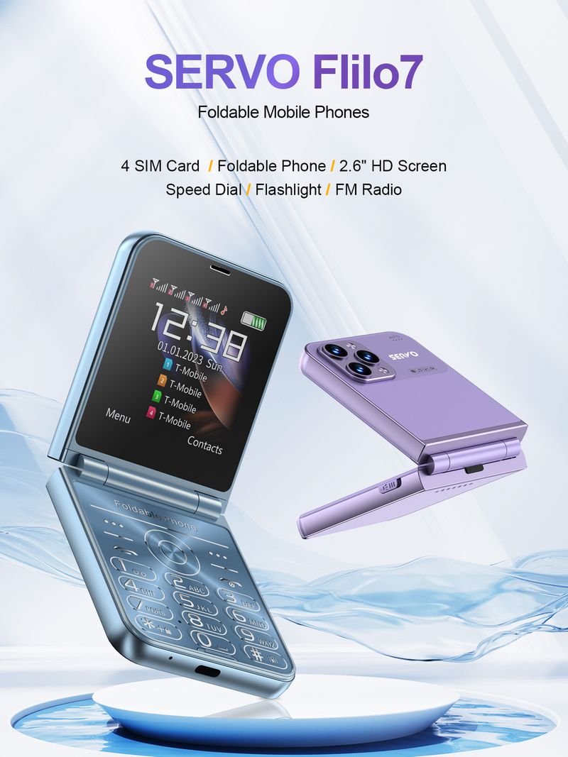 Four card mobile phone foldable flip phone for elderly phones Flip phone buttons 2G phone_voghion.com