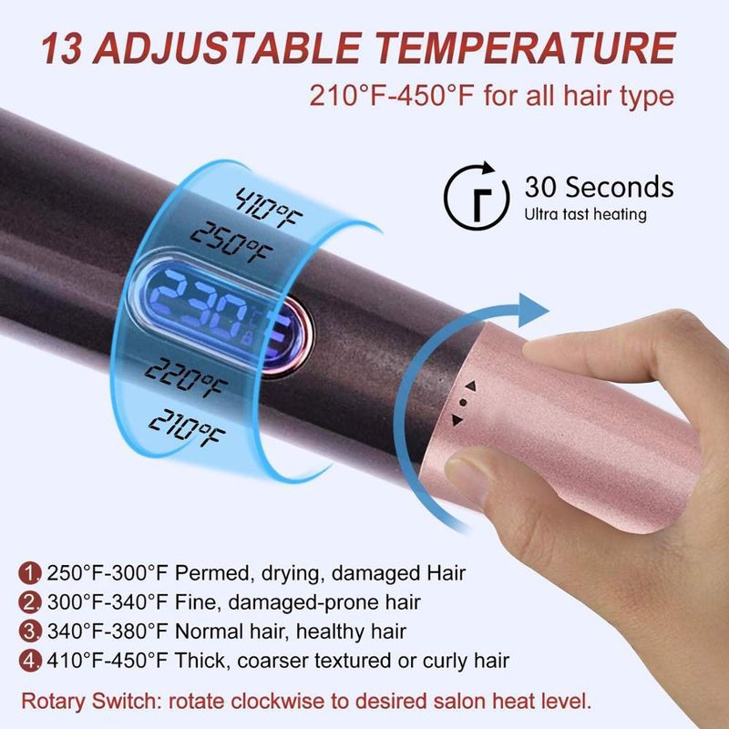 Neue elektrische Heizung automatische Spiral-Lockenstab zwei in einem Twist gerade Lockenstab Welle Schiene Curling gerade Dual-Zweck_voghion.com