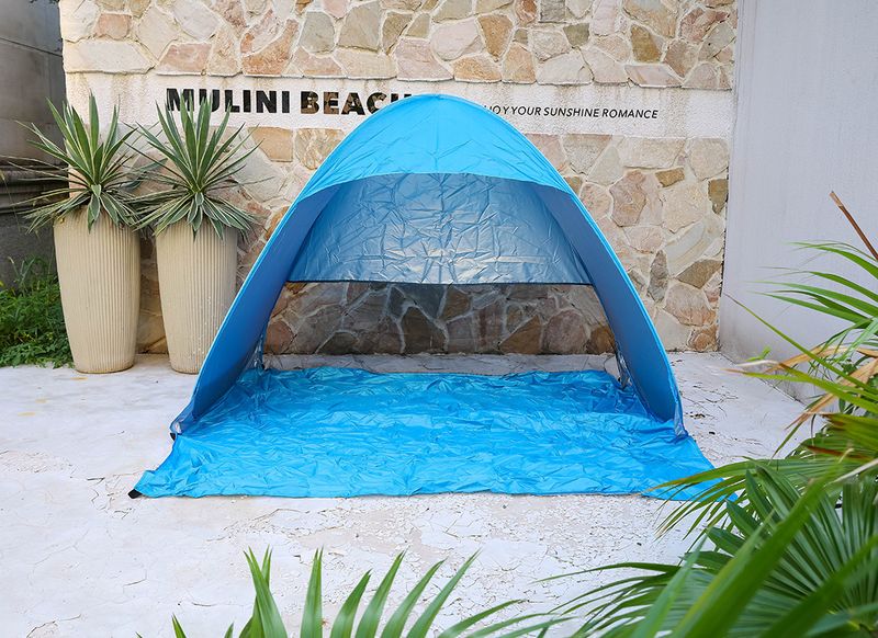 Markisen für den Außenbereich, kleines Strandzelt, automatisch, 2 Sekunden schnell zu öffnen, einfacher Sonnenschutz für den Außenbereich, Freizeitpergola am Meer, Picknick-Camping im Park_voghion.com