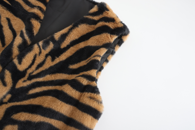 Débardeur court en fourrure imprimé léopard pour femme, haut d'automne et d'hiver_voghion.com