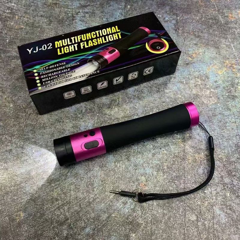 Lampe torche d'autodéfense à LED pour l'extérieur YJ-02_voghion.com