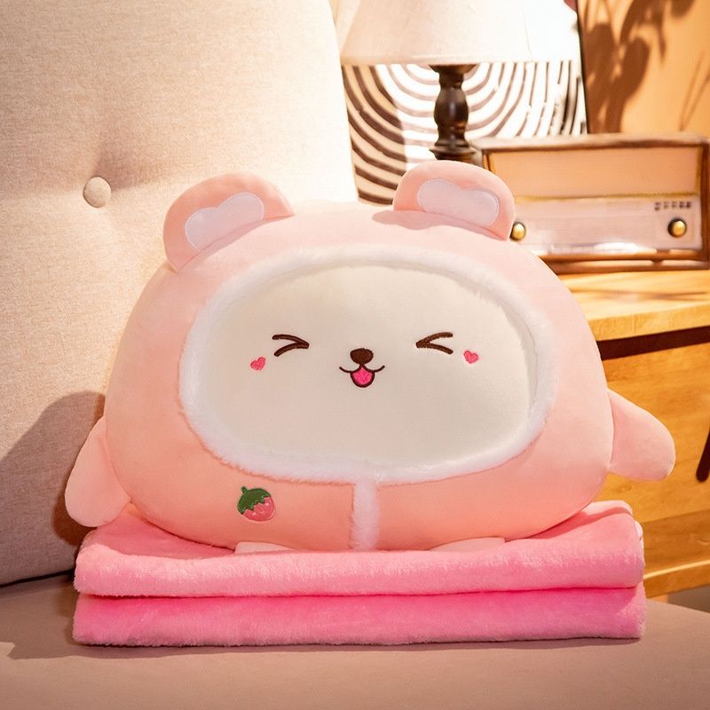 Plüschkissen mit Cartoon-Motiv für Büro, Auto und Freizeit, koreanischer Stil, weiche Baumwollfüllung, 40 x 40 x 20 cm_voghion.com