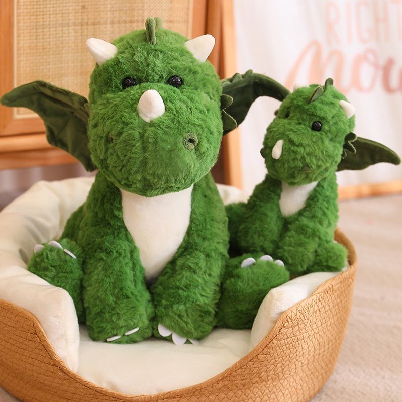 Cute Dragon Toy Plush With Wings Dinosaur Egg Stuffed Animal For Kids Soft And Cuddly Doll Girls For_voghion.com