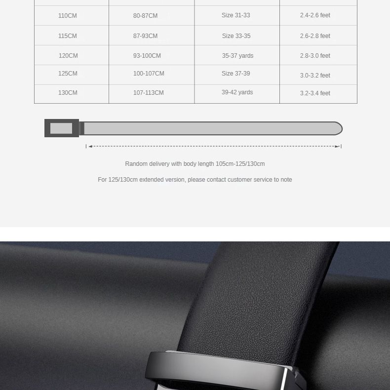 HOT GOLF Herren Gürtel aus echtem Leder mit automatischer Schnalle, trendiger Casual Business-Hosengürtel, vielseitig und einfach_voghion.com