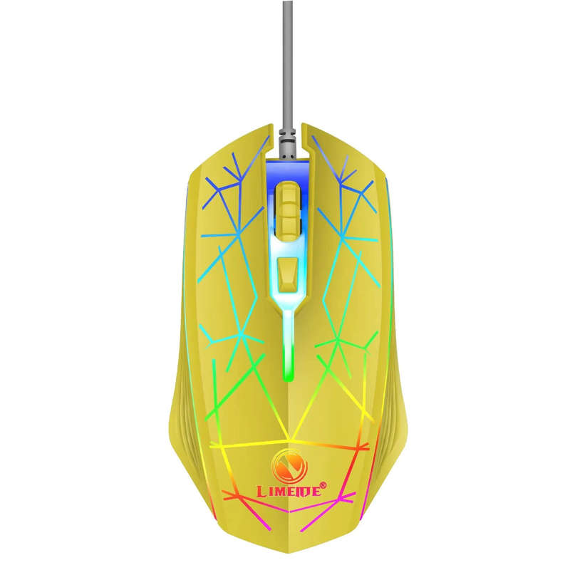 Wired Gaming Mechanical Mice USB Luminous Light Adjustable Optical Gamer Mouse for PC Computer Game_voghion.com