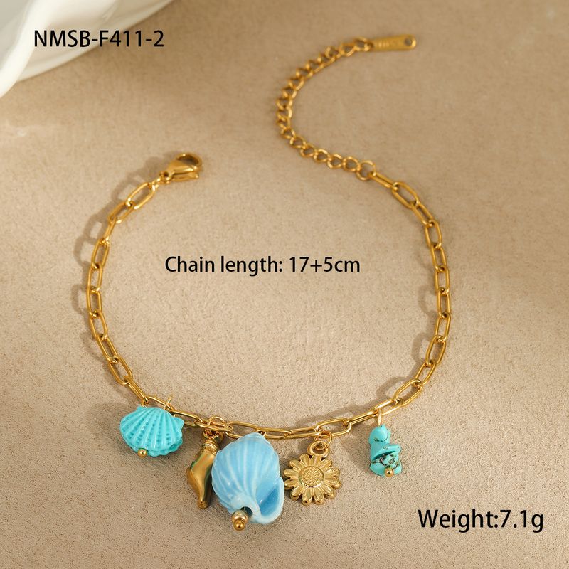 Charme armbanden ketting sieraden oceaan stijl vakantie strand wind kwast zeester schelp hanger ketting_voghion.com