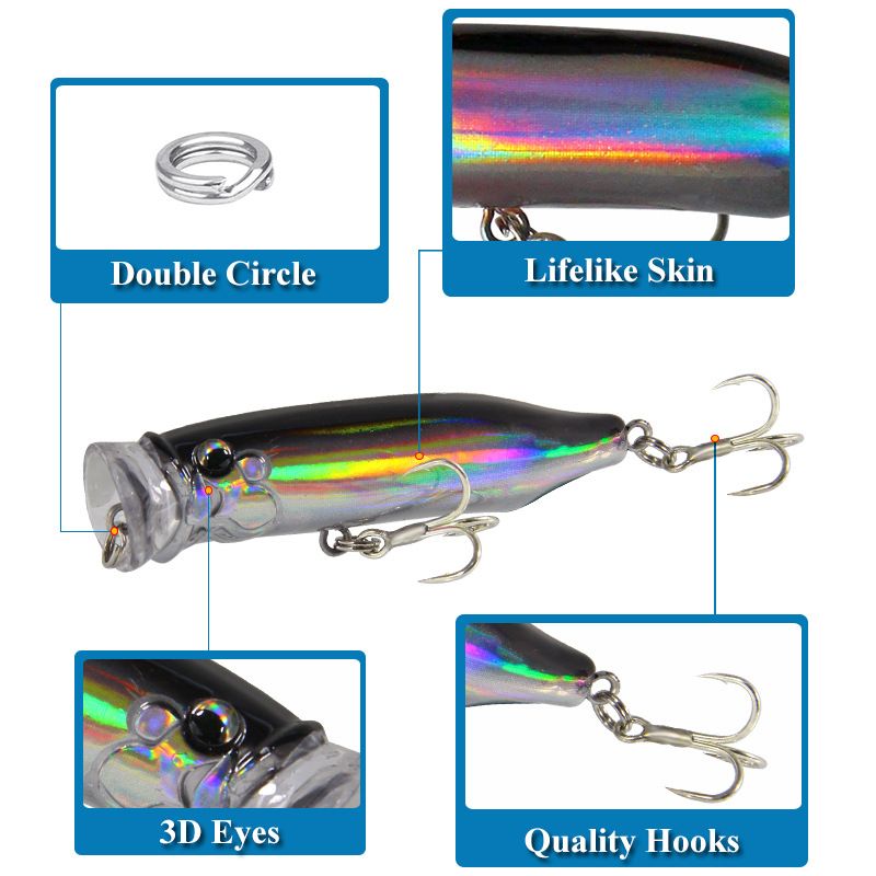 New Wave Climbing Lure Bait 7cm/9.4g Floating Water Simulation Fish Bait Hard Bait Bait Sea Fishing Freshwater Fishing Gear Products_voghion.com