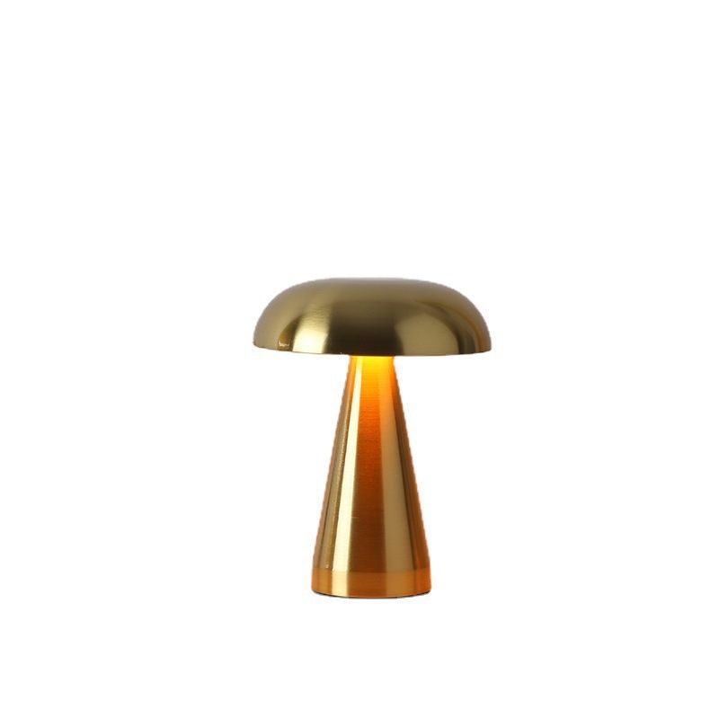 Lampă de masă decorativă din metal cu ciupercă, daneză, pentru birou, dormitor, încărcare portabilă_voghion.com