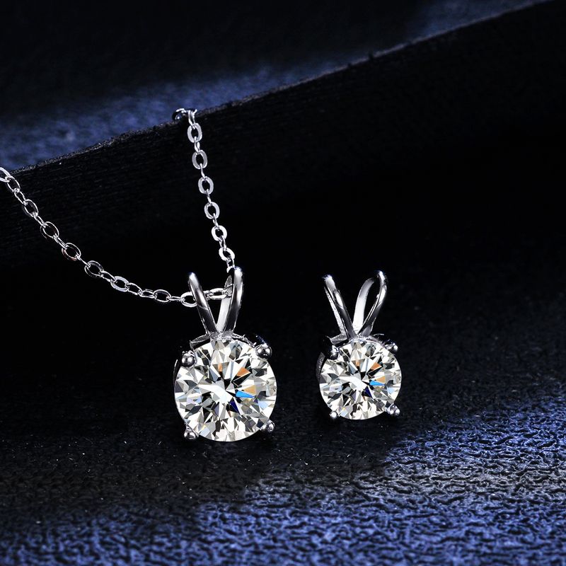 Tancise Luxury persoonallisuus hopea Moissanite riipus kaulakoru naisten klassinen vuorovesi osapuolen lahja_voghion.com