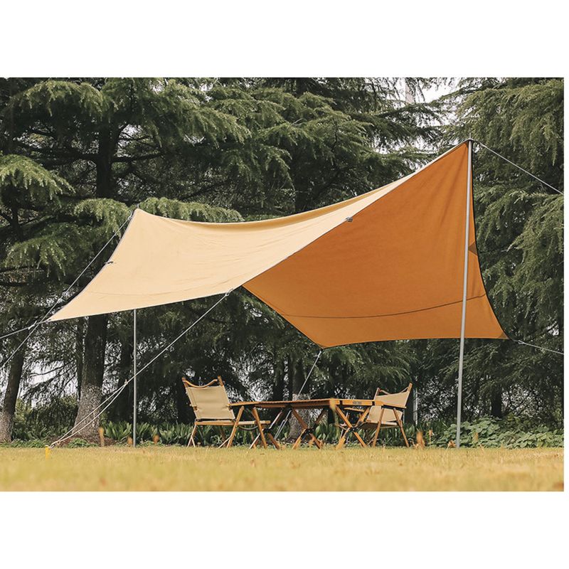 25mm outdoor canopy pole, two 2.4m 2.1m 4-cection iron camping accessories, tent support pole_voghion.com