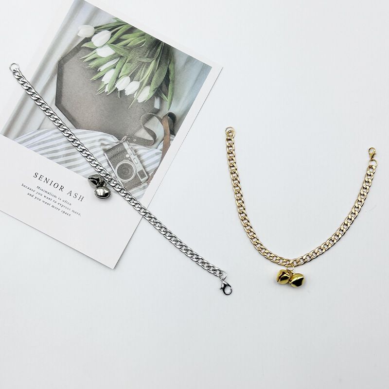 Collare decorativo regolabile con campanellino per cani e gatti di piccola e grande taglia, accessorio da appendere al collo per gattini_voghion.com