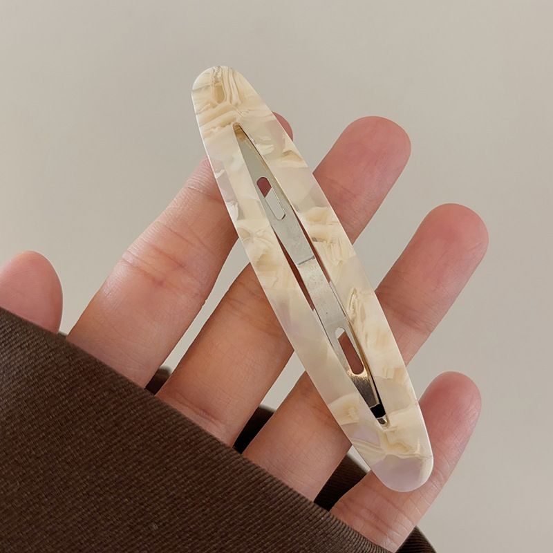 Temperament Blogger Empfiehlt Französisch Retro Oval Essigsäure Pony Clip Mädchen Bb Clip Haar Clip Gebrochen Haar Ein-Wort Clip Haar Clip_voghion.com