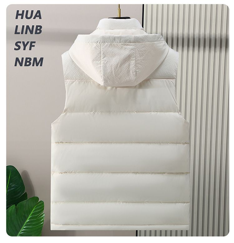 Herretøj Vest Plus Tyk Plus Size Plus Tyk Casual Herrevest Moderigtig Vest Varm Bomuldspolstret Jakke_voghion.com