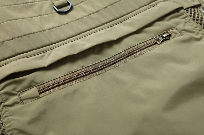 Gilet de pêche respirant en maille pour homme avec accessoires détachables, veste de voyage imperméable pour photographe, idéale pour la randonnée en plein air et l'exploration urbaine._voghion.com
