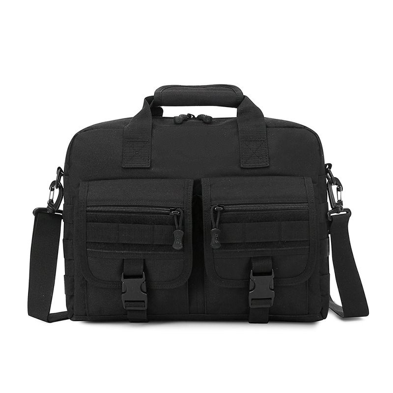 Borsa tattica da uomo, con tracolla, per laptop da 13 pollici, formato A4, con tracolla singola, borsa da lavoro orizzontale_voghion.com