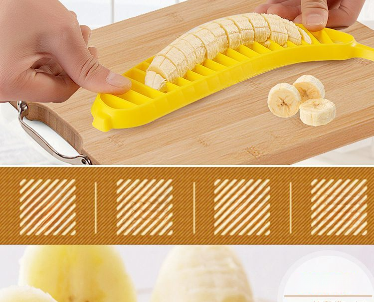 Plastic Slicer For Kids Banana Cutter Separator Knife Fruit Salad Kitchen Supplies_voghion.com