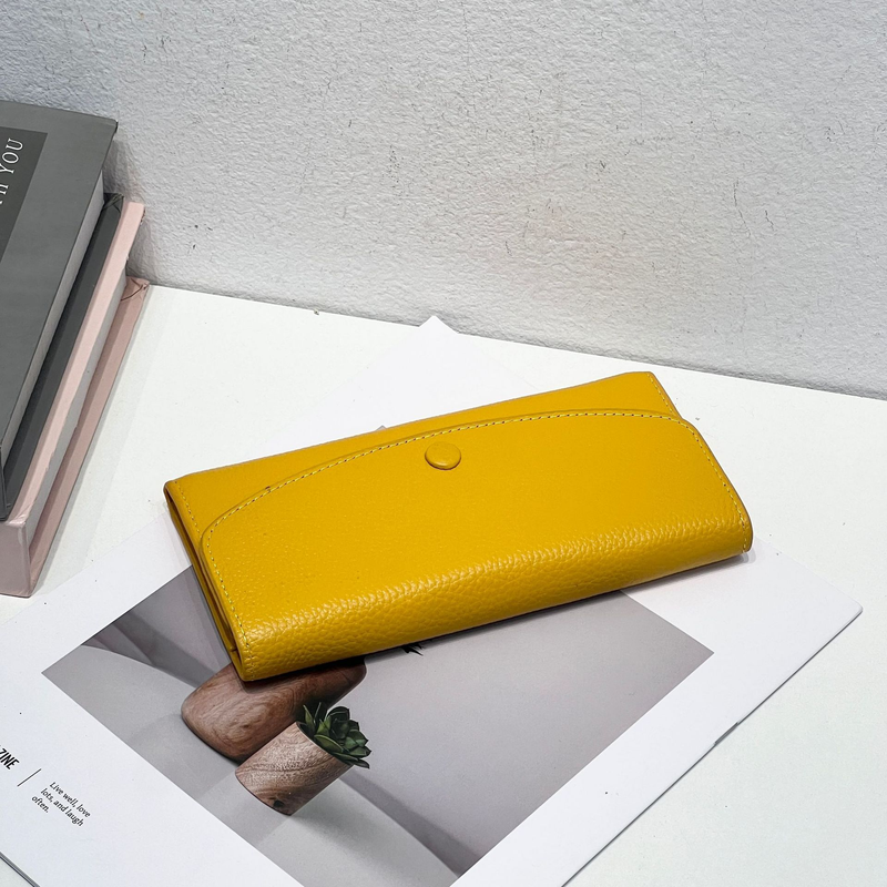 Echtes Vollrindleder Handgeldbörse, Reißverschlusstasche, langes Damenleder_voghion.com