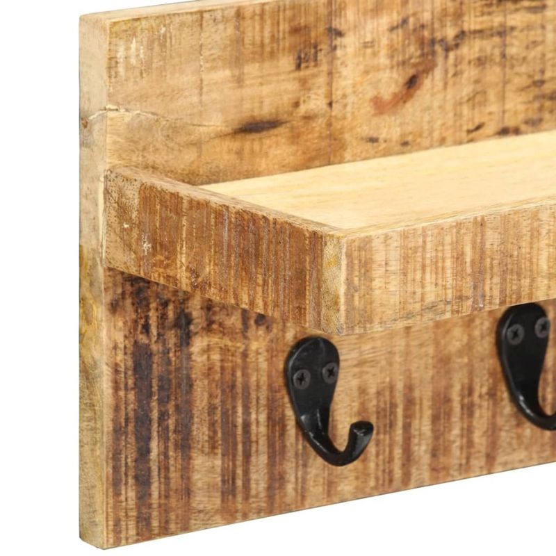 Wall 23.6x5.9x7.9 Rough Wood Rack Mango Coat Solid Mounted_voghion.com