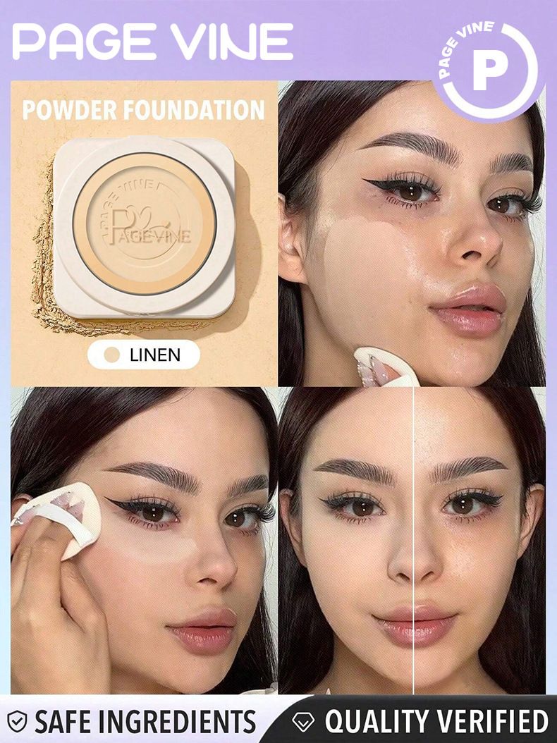 Bellezza e salute PAGINA VINE Fondotinta in polvere Wet And Dry per fissare il trucco, a lunga tenuta, impermeabile e resistente al sudore, non appiccica la cipria_voghion.com