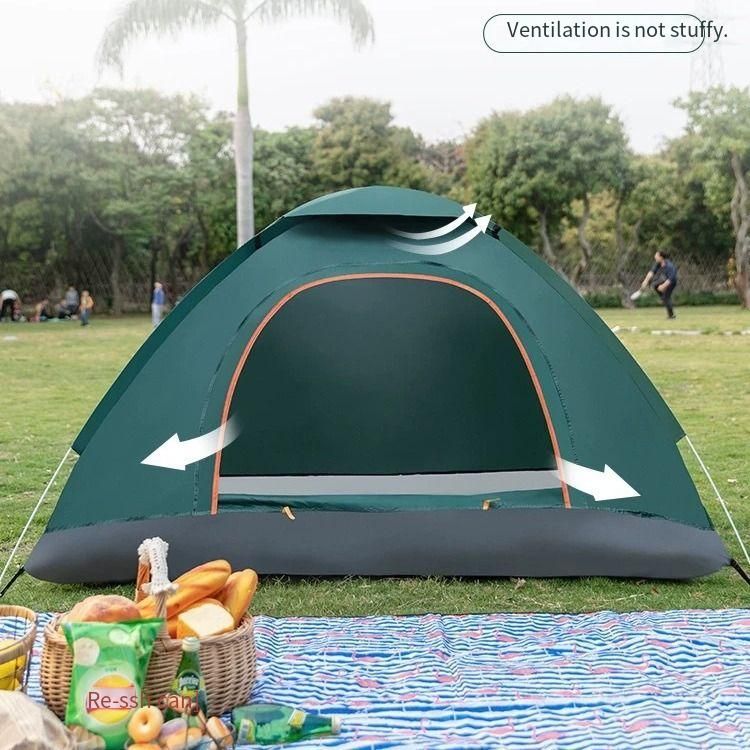Tenda doppia da campeggio per 3-4 persone, con apertura rapida automatica, tenda pieghevole portatile per esterni_voghion.com