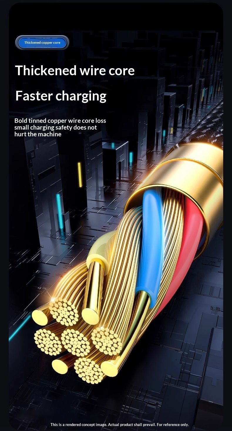 Câble de charge rapide Digitex Extended 3m compatible USB pour iPhone 11/12/13/14 et charge rapide jusqu'à 8 fois._voghion.com