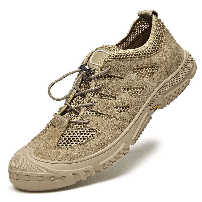Wasserwaten Sommer Outdoor Wanderschuhe Herren, Atmungsaktiv Schnelltrocknend, Anti-Rutsch Angelschuhe, Mesh Sports Beach_voghion.com