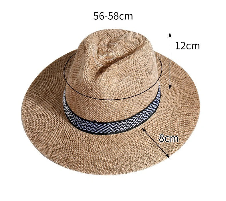 Farmer's Sommer Outdoor Sonnenschutz Atmungsaktiv Cool Herren Fischer Strohhut, Fischerhut mittleren Alters und älter_voghion.com