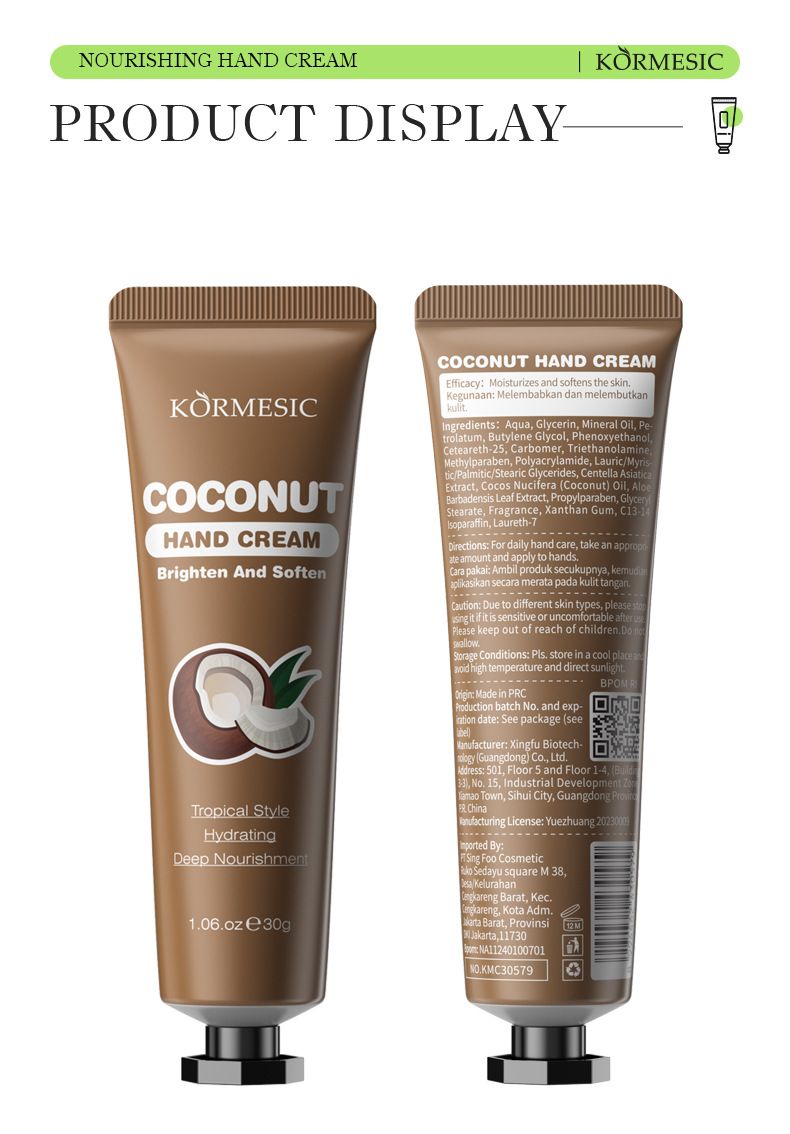 Crema mani idratante alla frutta e all'aloe vera KORMESIC 30 g_voghion.com