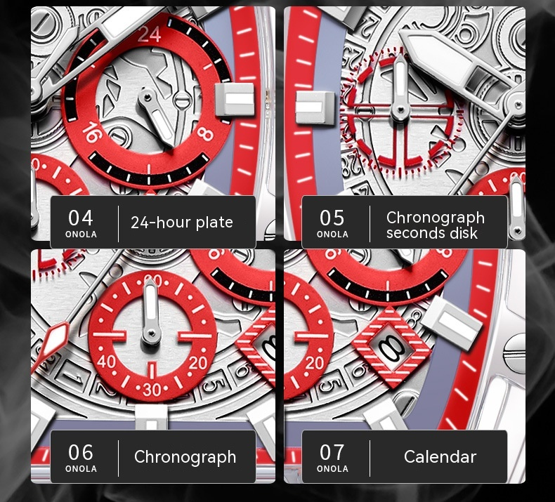 Nuovo orologio ONOLA Moda Nuova custodia trasparente Orologio da uomo impermeabile multifunzionale con luce notturna Popolare per le donne_voghion.com