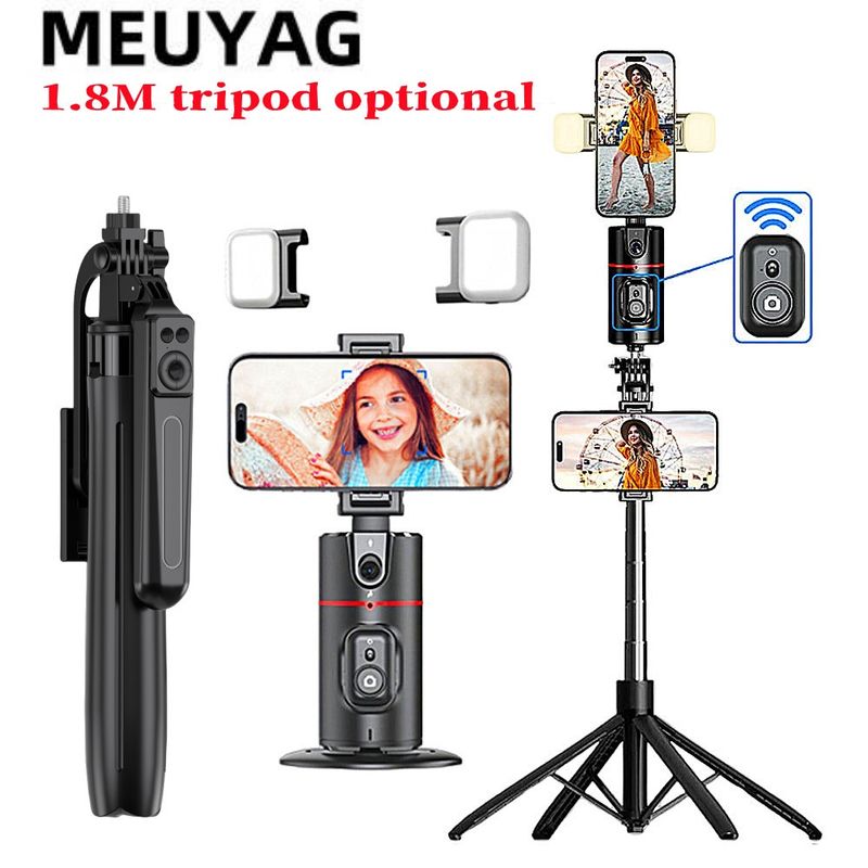 2025 360 Rotation Gimbal Stabilizer Wireless Bluetooth Remote Selfie Stick Tripod For IPhone Smartphone Live_voghion.com