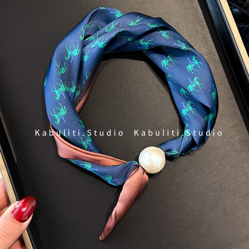 Colletto per camicia professionale abbinato, con fibbia magnetica a righe bianche e nere, in seta, stretto e lungo, per protezione del collo da donna_voghion.com
