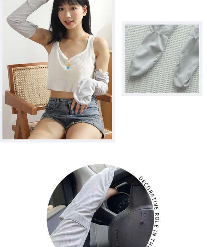 loose UV Resistant, While Driving Riding. Sunscreen Ice Cuffs, Gloves, And Women's Hand Sleeves Are Breathable_voghion.com