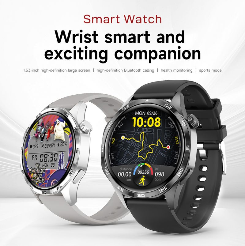 GT5 PRO Smart Watch Herrenuhr 5 Pro AMOLED HD-Bildschirm Bluetooth-Anruf GPS-Flugbahn NFC Herzfrequenz Kompass SmartWatches 2025 Neu_voghion.com