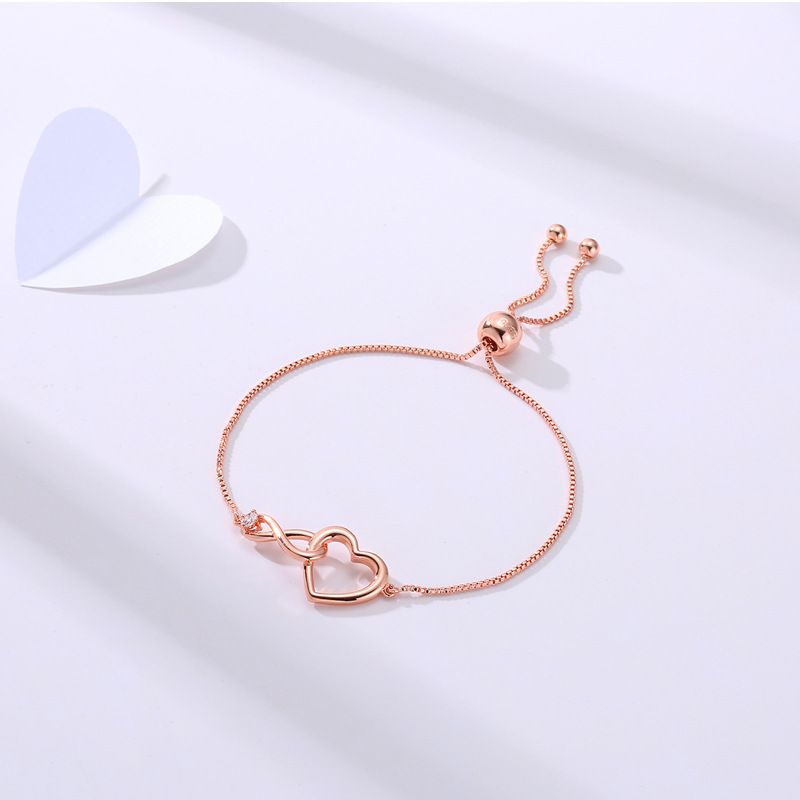 Klassische zirkon liebe ewige armband frauen unendliche liebe acht charakter armband zu express gefühle mode schmuck_voghion.com