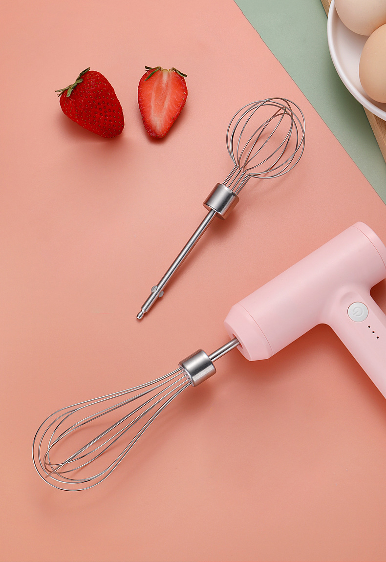 Bata electrica USB de mare putere, reîncărcabil, amestecător de smântână, de uz casnic, mini oțel inoxidabil, instrument de coacere_voghion.com
