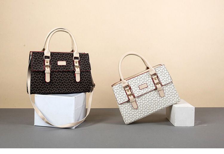 Fashion Bone Pattern Six-Piece Tote & Crossbody Bag Set For Women, Stylish & Versatile PU Handbag With Multiple Pockets_voghion.com