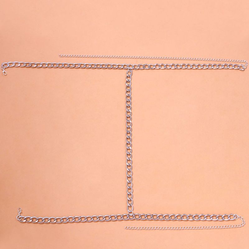 Trend einlagige Titanstahl-Beinkette Strandpersönlichkeit Nachtclub sexy Körperkette Körperkette_voghion.com