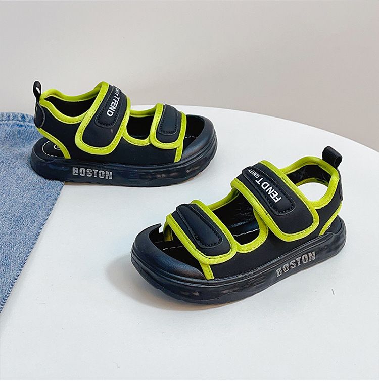 Jungen 2024 Sommer Neue Weiche Sohle Baotou Sandalen Kinder Strand Mädchen Baby Schuhe Flut_voghion.com