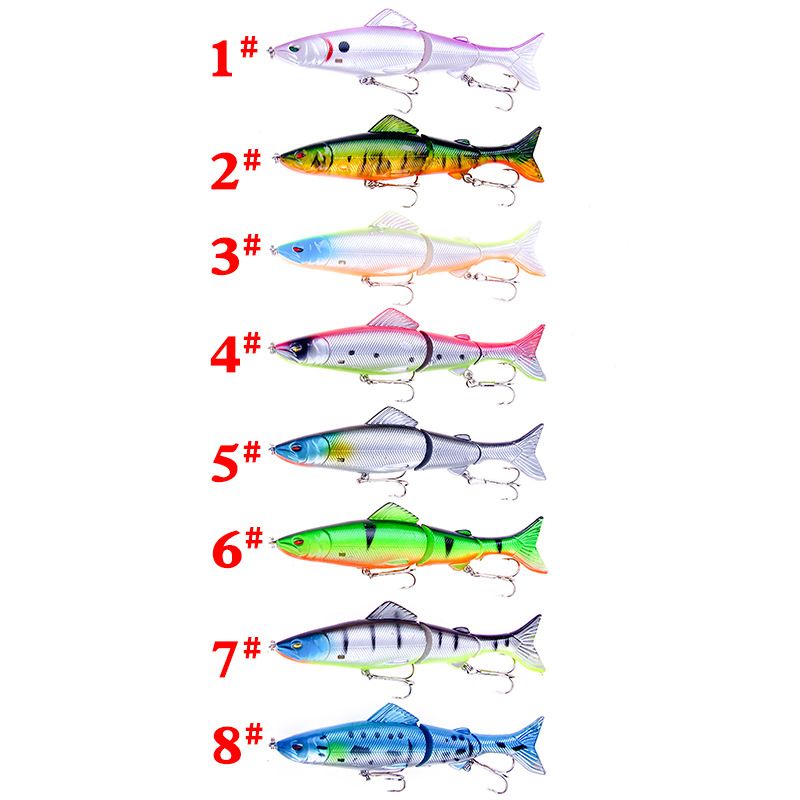 Esca artificiale simulata per pesciolini, esca a tre sezioni, 18 g/13 cm, esca simulata, esca dura, attrezzatura da pesca._voghion.com