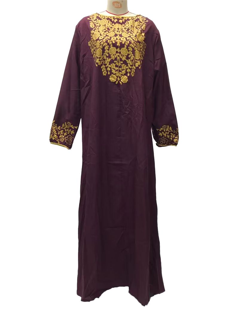 Muslim Abaya Islamic Clothing For Women Dubai Kaftan Robe Dress Turkish Abaya Printed Robes Long Dress Elbise Traditional Cloth_voghion.com