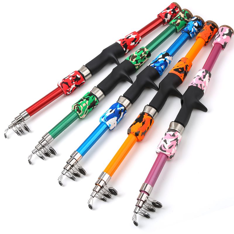 Mini isca telescópica portátil, cabo para arma de mar, vara de pesca retrátil curta_voghion.com
