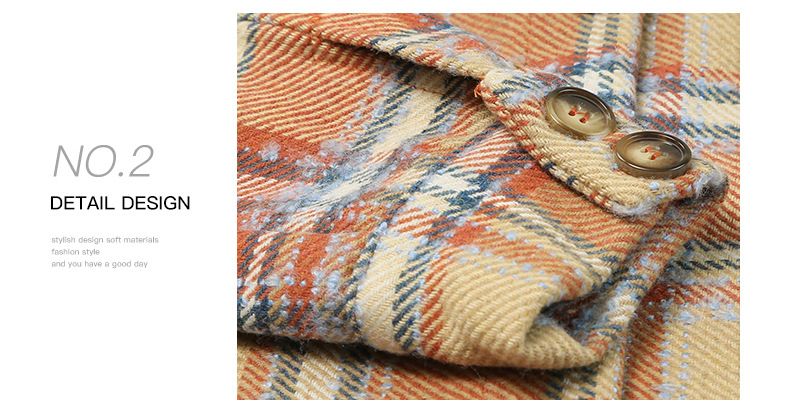 Shiying autunno nuova camicia a quadri cappotto da donna alla moda tasca larga manica lunga top da donna_voghion.com