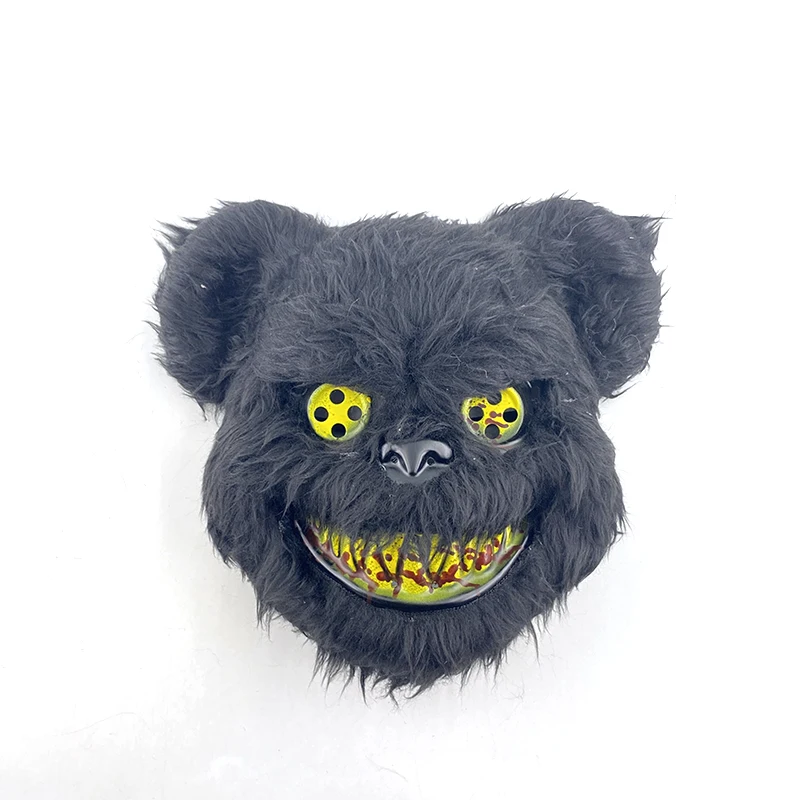 New Halloween Light-Up Animal LED Glowing Bear Mask Neon Light Character_voghion.com