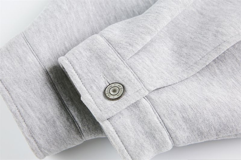 Men's Workwear Style Jogger Set Winter Autumn Multi-Pocket Jacket With Straight Leg Pants Streetwear Casual Outfit Grey_voghion.com
