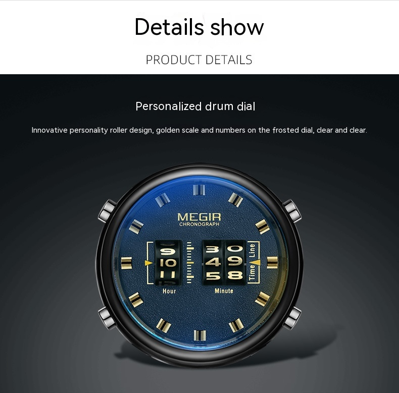 2023 Nuova funzione di cronometraggio multifunzionale da uomo Roller di vendita Orologio da uomo d'affari con luce notturna impermeabile in vera pelle creativa_voghion.com