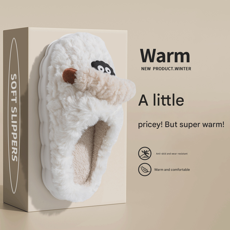 MTX Dicken Sohlen Baumwolle Frauen Winter 2025 Neue Home Indoor Paar Niedliche Flauschige Hausschuhe Für Männer Herbst_voghion.com