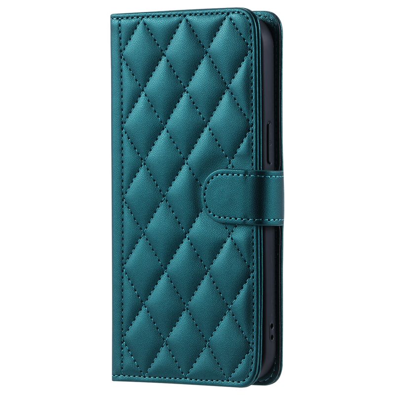 Funda con tapa para iPhone 16 Pro Max con diseño de pata de gallo y ranura para tarjetas, compatible con iPhone 15 y correa cruzada._voghion.com
