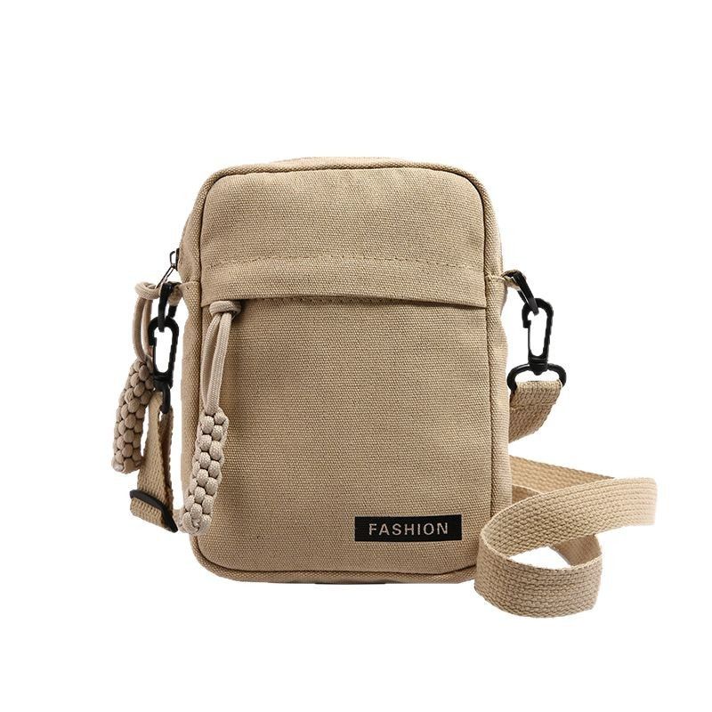 2025 Neue Mini-Canvas-Telefon-modische leichte vertikale Umhängetasche für Damen, vielseitige Schultertasche für den täglichen Gebrauch, kleine quadratische Tasche_voghion.com