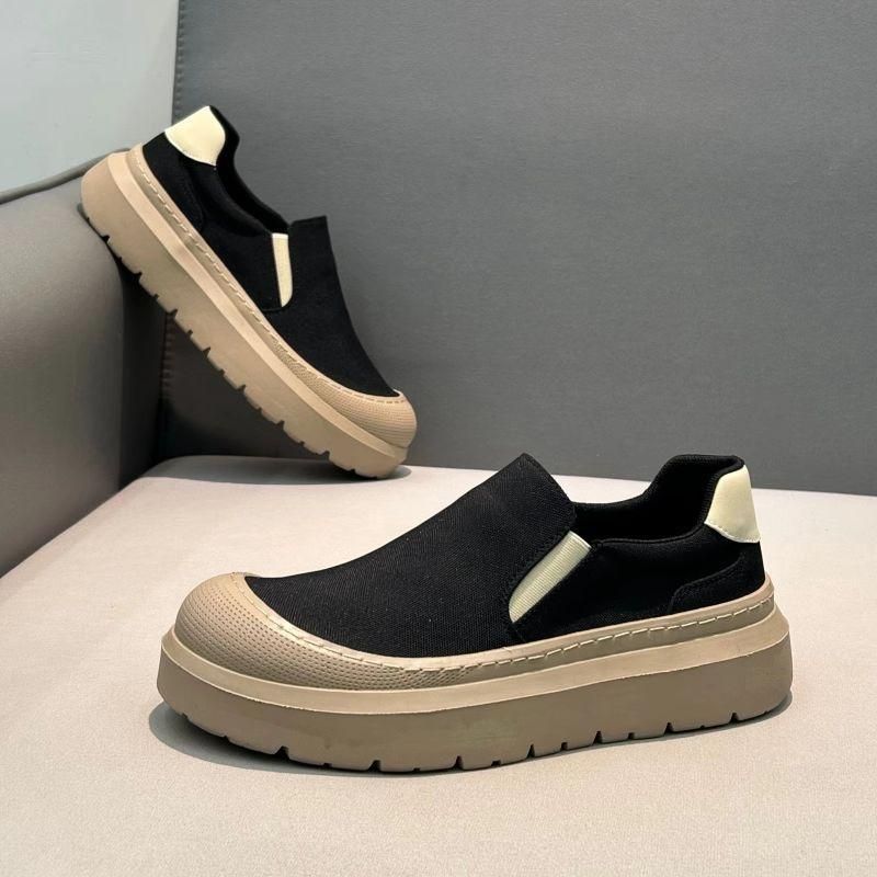 Scarpe casual slip-on in tela versatili da uomo, nuove e alla moda, primavera-autunno, tinta unita, 2025_voghion.com