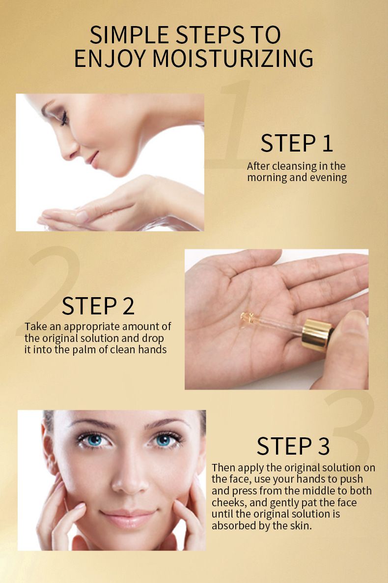Bsncpley Gold Nicotinamide Base Solution Idratante Antirughe e Antirughe Essenza_voghion.com
